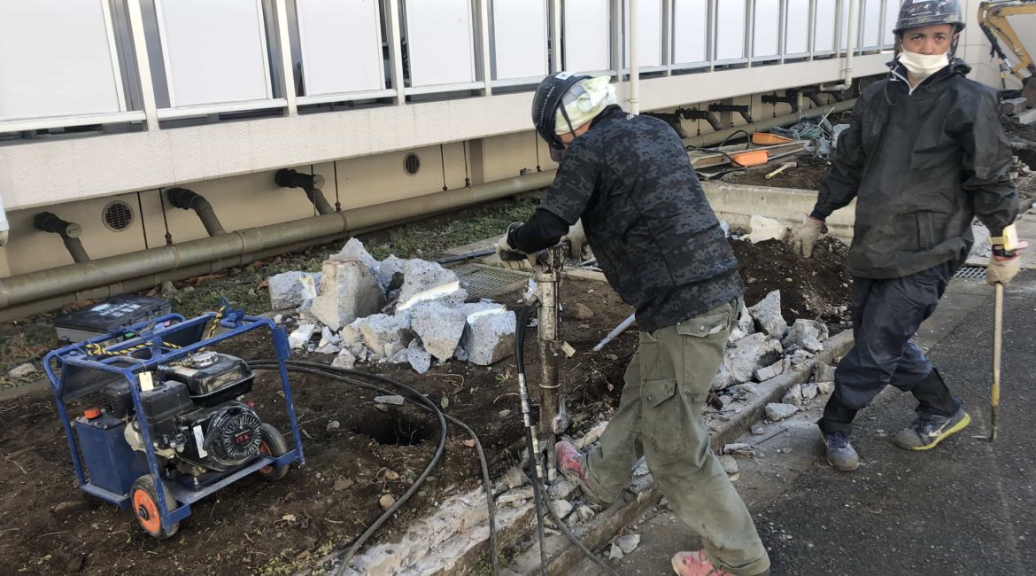 福生市 大字熊川 外構撤去工事 福生市 大字熊川 外構撤去工事