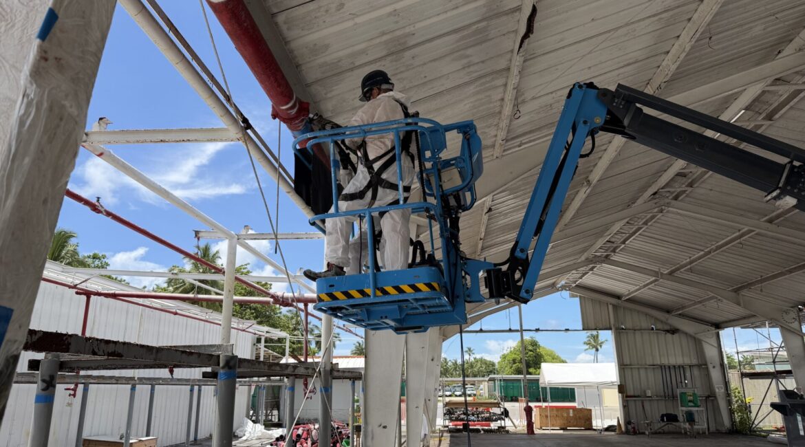 ディエゴガルシア島 米海軍基地 鉛含有塗料(LBP)除去工事