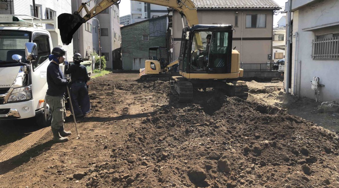 立川市 高松町 駐車場撤去工事